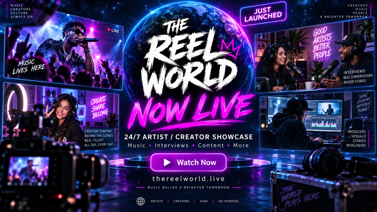 The Reel World Is Live — A 24/7 Channel for Local Music Video