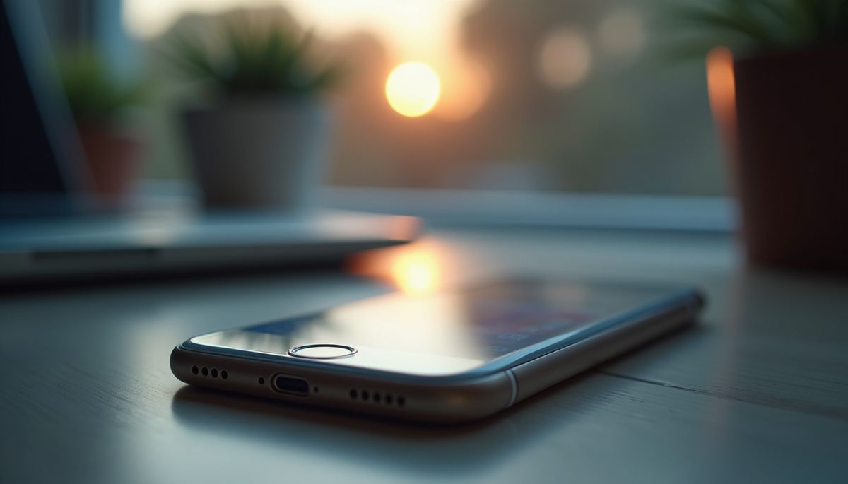 Close-up view of a smartphone displaying social media interactions
